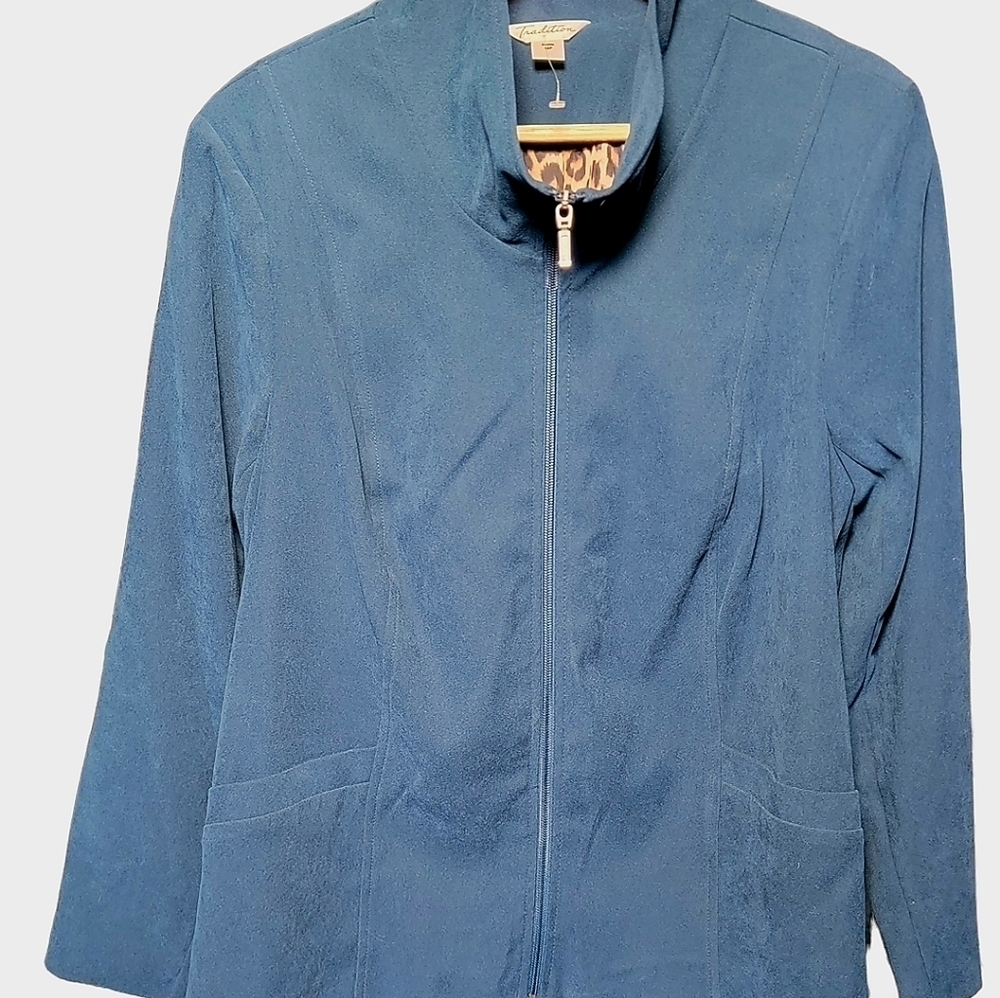 𝅺WOMEN'S Blue Suede Vintage Vest Size 16P